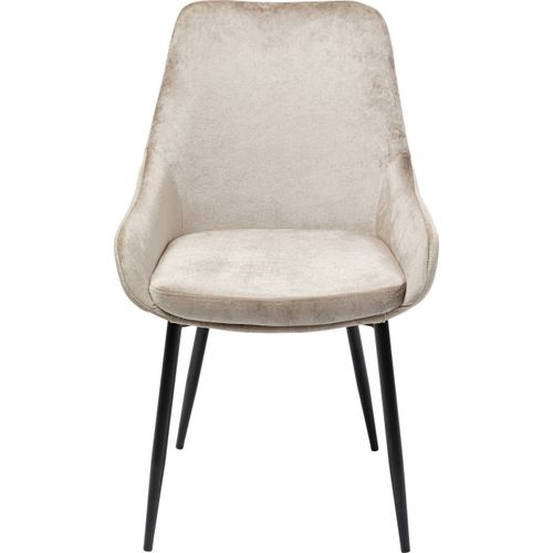 Chaise East Side Velours Beige 52cm Kare Design
