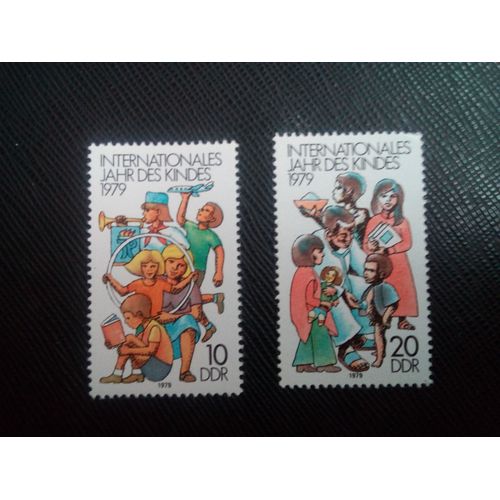 Timbre Allemagne / Rda Yt 2087 - 2088 Séries: Année Internationale De L'enfant 1979 ( 0050305 )