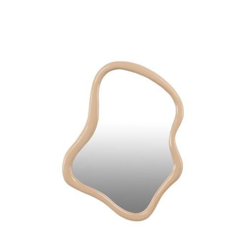 Miroir de forme organique 54x40cm - Beige