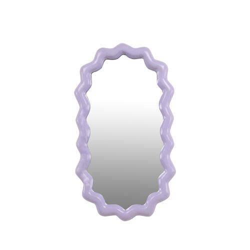 Miroir ovale 20x35cm - Lilas