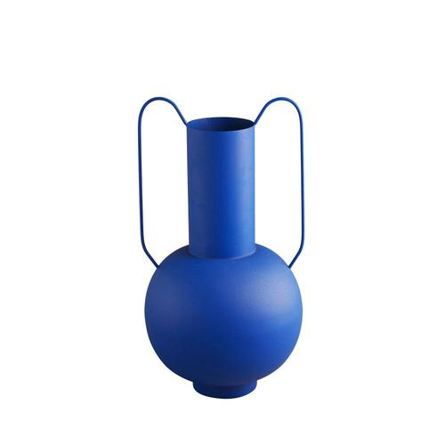 Vase en aluminium H49cm - Bleu