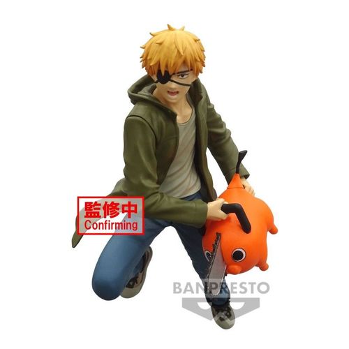 Figurine Chainsaw Man - Denji Et Pochita Vibration Stars 14cm