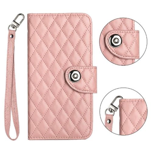 Étui Pour Xiaomi Redmi 12 4g/5g Bande De Poignet Titulaire De La Carte Portefeuille Couverture Protection Élégante Antichoc - Couleur Orange