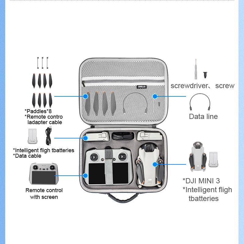 Sacoches Pour Drones Avec cran,Sac De Rangement Pour Tlco... - 4