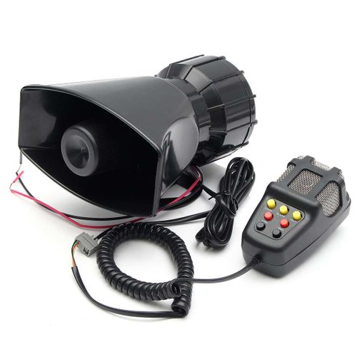 Haut parleur sonore 300db 12V 7, klaxon de voiture, sirène de Police, klaxon à Air, mégaphone, tonalité d'urgence, système micro PA, amplificateur Hooter
