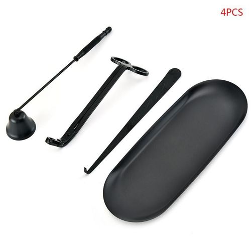 Ensemble d'accessoires pour bougies, 4 pièces, trancheur, mèche, Dipper, plateau de rangement, plaque d'extinction, outils de coupe de ciseaux