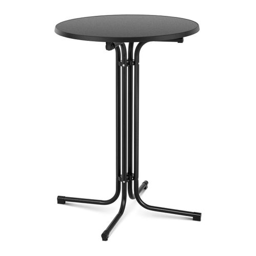 Mange Debout Table Pliable Pliant Diamètre 80 Cm Noir Helloshop26 14_0002378