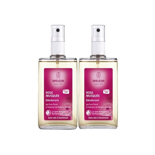 Weleda Déodorant À La Rose Lot 2x100ml 