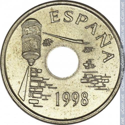 Espagne = Pièce De Monnaie De Collection De 25 Pesetas , En Bronze - Aluminium, Année 1998, Ceuta