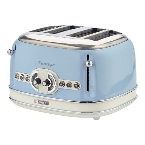 Ariete Vintage 156 - Grille-pain - 4 tranche - 4 Emplacements - celeste