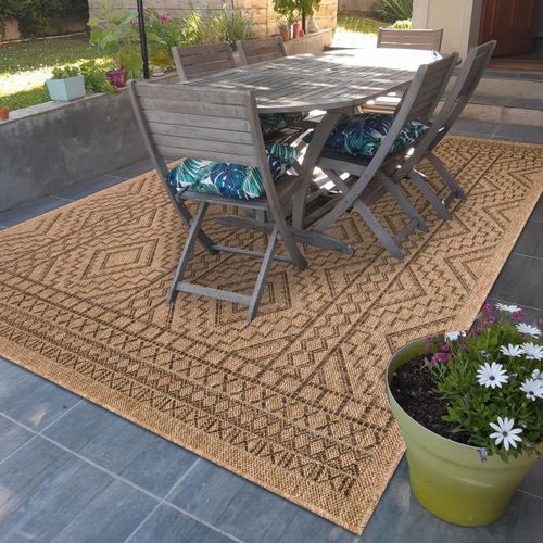 Tapis Kilim Jute Art 2 80x150 Marron