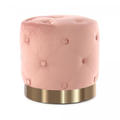 Tabouret Semi Artisanal Zaje 40x40x40 Rose