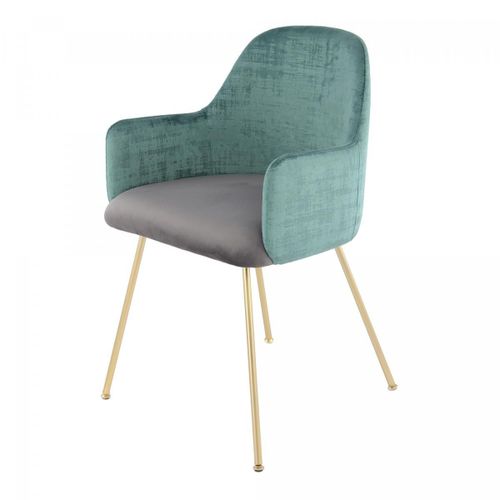 Fauteuil Semi Artisanal Ave 50x53x85 Vert Gris