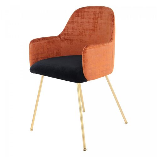 Fauteuil Semi Artisanal Ave 50x53x85 Terra Et Brun