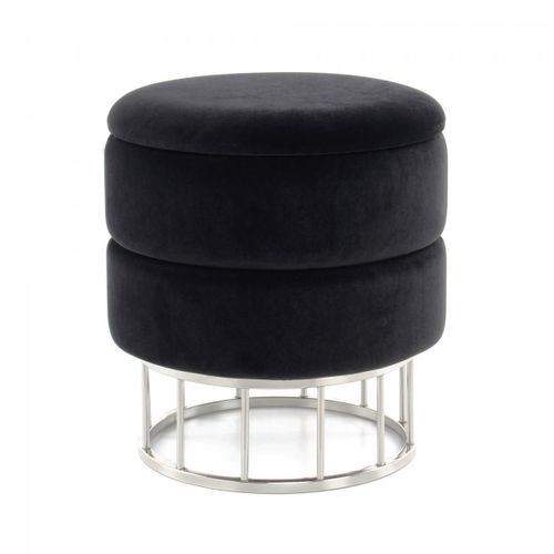Tabouret Semi Artisanal Zase 37,5x37,5x41 Noir