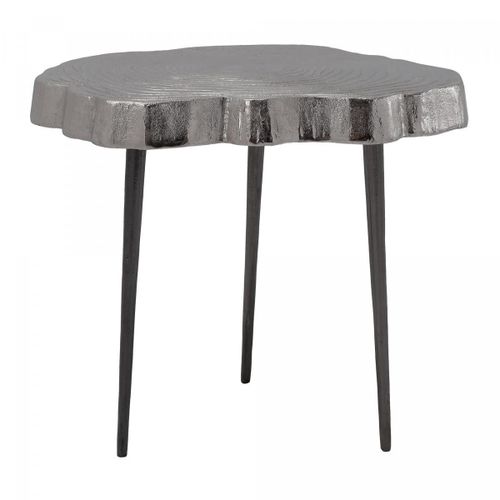 Table Basse Fait Main En Aluminium Esu 44x46 Gris
