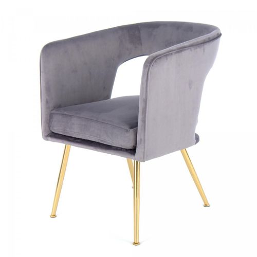 Fauteuil Semi Artisanal Ame 63x60x77 Gris