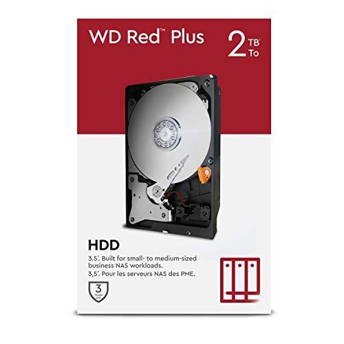 WD Red Plus WDBAVV0020HNC - Disque dur - 2 To - interne - 3.5" - SATA 6Gb/s