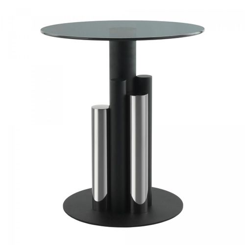 Table Basse Fait Main Ehi Gris 46x46 En Aluminium Idéal Pour Une Chambre