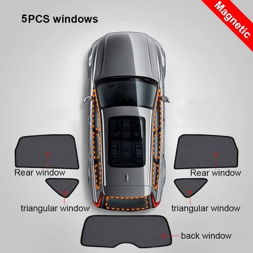 Couverture De Pare-Brise De Fenêtre Pour Subaru Forester,Pare-Soleil De Voiture,Rideau D'ombre En Maille,Store,Accessoires,2019,2020,2021,2022 Sk - Type 5pcs Back