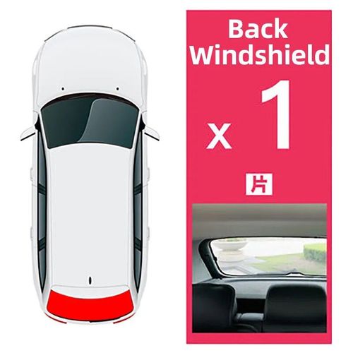 Pour Subaru Forester Sk 2019-2023 Magnétique Voiture Pare-Soleil Avant Arrière Pare-Brise Cadre Rideau Arrière Côté Bébé Fenêtre Pare-Soleil Visière - Type Rear Windshield