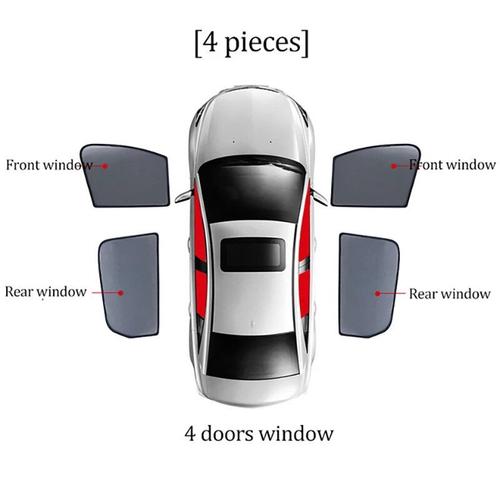 Pare-Soleil En Maille Pour Volkswagen Sharan 2011 - 2017,Pare-Brise De Voiture,Ombrage De Fenêtre,Intérieur,Pare-Soleil Magnétique - Type Side Windows