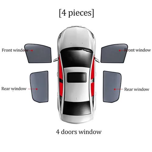 Pare-Soleil Magnétique Pour Renault Koleos,Samsung Qm6 2016 - 2023,Rideau De Voiture,Visière De Pare-Brise Avant - Type 4pcs