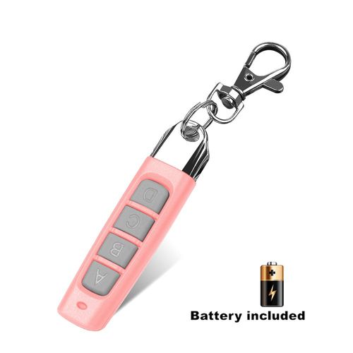 Télécommande de copie pour porte de garage,émetteur RF 4 canaux,ouvre-porte électrique,duplicateur,code de clonage,contrôleur,433MHz - Type Pink Grey #B