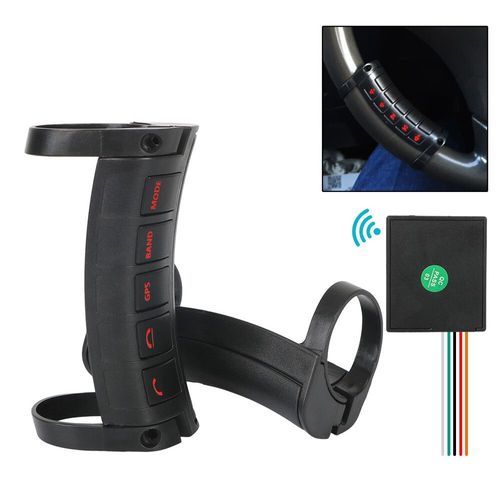 Lèvent De Commande Universels Sans Fil À Rétroéclairage Led,Autoradio,Dvd,Gps,Lecteur Android,Compatible Bluetooth,Multifonction,10 Prédire