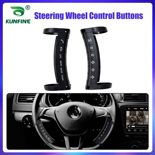 Télécommande Sans Fil Universelle Au Volant,Bouton Multifonction,Télécommande Bluetooth Pour Autoradio,Dvd,Gps #B