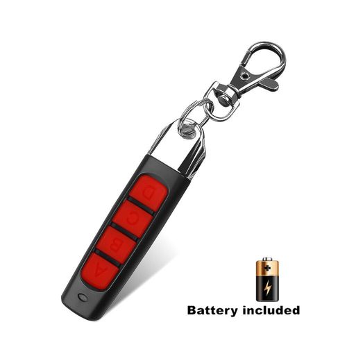 Télécommande de copie pour porte de garage,émetteur RF 4 canaux,ouvre-porte électrique,duplicateur,code de clonage,contrôleur,433MHz - Type Black Red #A
