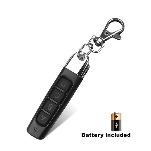 Télécommande de copie pour porte de garage,émetteur RF 4 canaux,ouvre-porte électrique,duplicateur,code de clonage,contrôleur,433MHz - Type Black #A