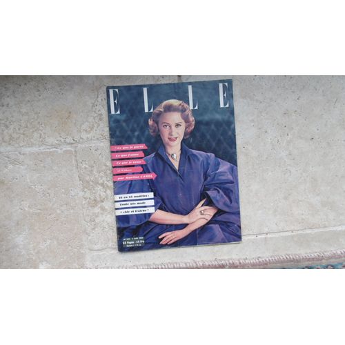Rare Revue Elle  Ancienne ( 1952 ) Collection  Hebdomadaire N 340 Mode , Actualité Conseils..