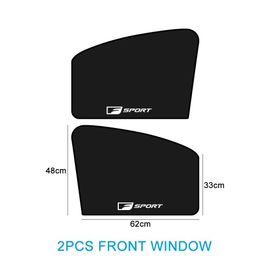 Juste De Protection Magnétique Pour Rideau De Fenêtre De Voiture,Pare-Soleil Noir,Avant Et Arrière,Lexus F Sport Is 250 300 350 Jas350 500h Rc350 - Type Front 2pcs-C