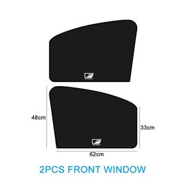 Juste De Protection Magnétique Pour Rideau De Fenêtre De Voiture,Pare-Soleil Noir,Avant Et Arrière,Lexus F Sport Is 250 300 350 Jas350 500h Rc350 - Type Front 2pcs-B