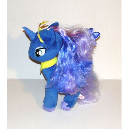 Peluche Licorne Ailé My Little Poney - Doudou Poney Bleu H 36 Cm