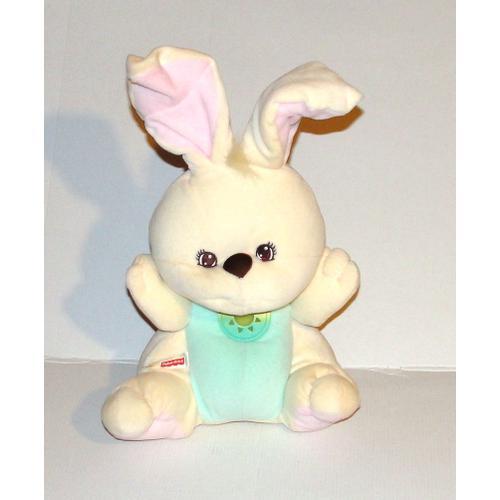 Peluche Lapin Fisher Price Vintage 98 Berceuse Sonore Lumineuse