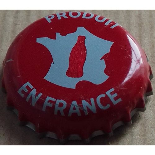 France Capsule Crown Cap Coca Cola Rouge Produit En France Su