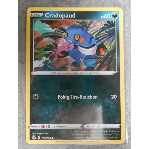 Carte Pokemon Cradopaud 165 / 264 Épée Et Bouclier 8 Poing De Fusion