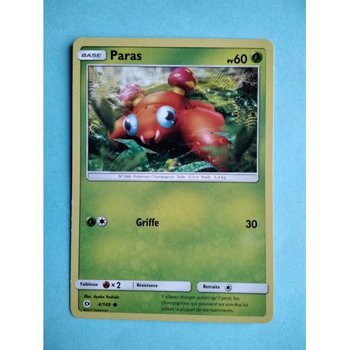 Carte Pokémon N° 046 Paras
