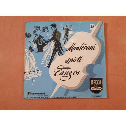 Mantovani Spielt Tangos - Decca Dx 1772 - Jealousy, Tangode La Rosa, Red Petticoats, Besame Mucho