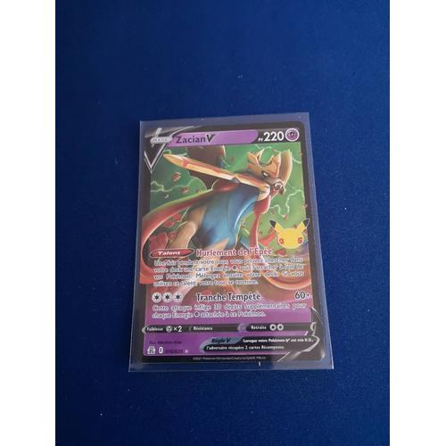 Carta Pokemon Zacian V Português 016/025 Card Original Copag - Celebrações  - Pronta Entrega - Escorrega o Preço