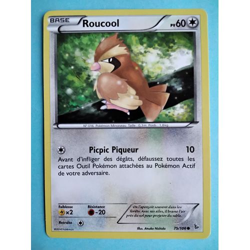 Carte Pokémon N° 016 Roucool