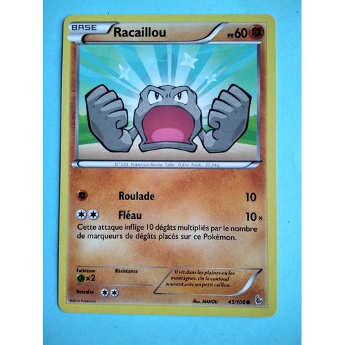 Carte Pokémon N° 074 Racaillou