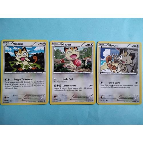 Cartes Pokémon N° 052 Miaouss