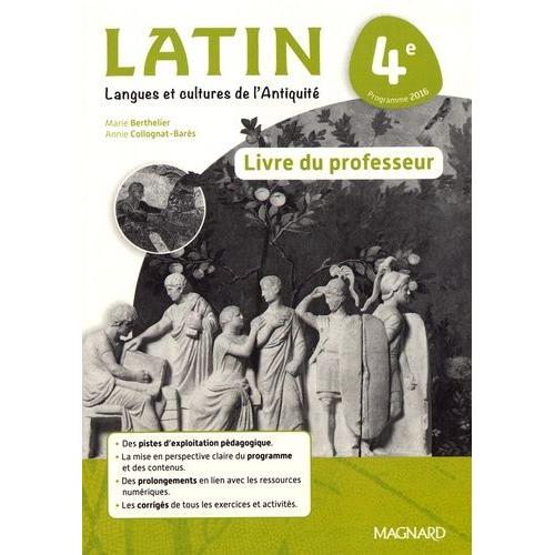 Latin 4e - Livre Du Professeur