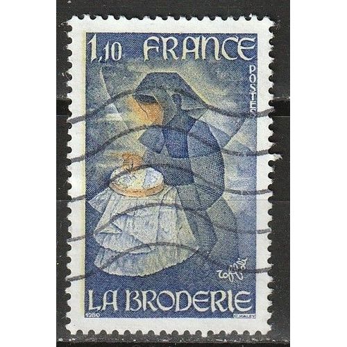 Timbre Oblitéré France: Métiers D'art. La Broderie D'après Une Oeuvre De Toffoli 1980 N° 2079