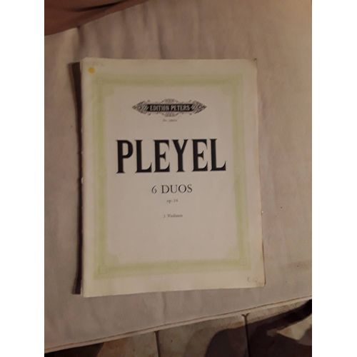 Pleyel Opus 24 6 Duos Peters