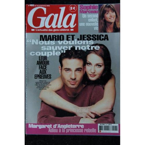 Gala 453 Mario & Jessica Star Ac. - Sophie Marceau Yves Renier Noémie Lenoir Chazel Clavier - 96 Pages - 2002 02 14