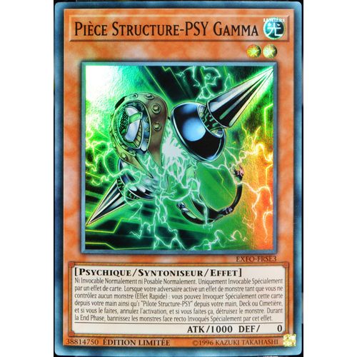 Carte Yu-Gi-Oh Exfo-Frse3 Pièce Structure-Psy Gamma Neuf Fr